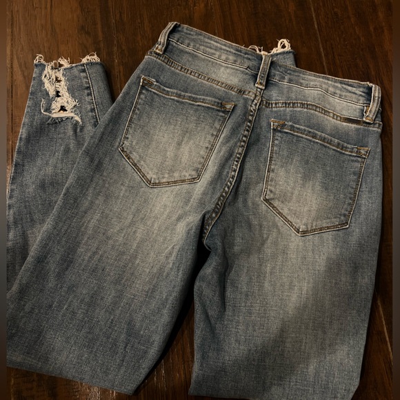 KanCan Blue Distressed Women Jeans - Picture 2 of 5